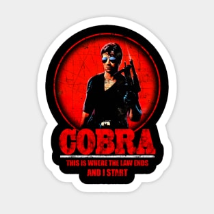 Cobra Movie Retro Sticker